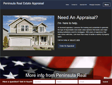 Tablet Screenshot of peninsulareappraisal.com